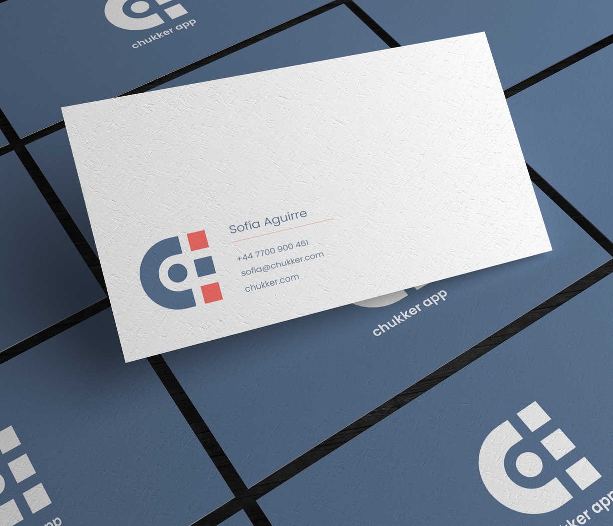 Chukker business cards.