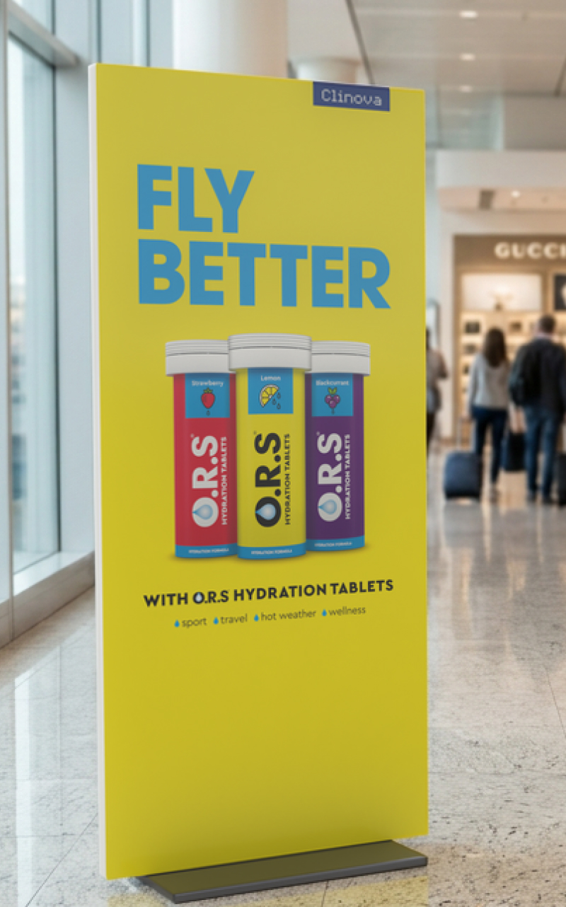 An O.R.S advert, tall format.